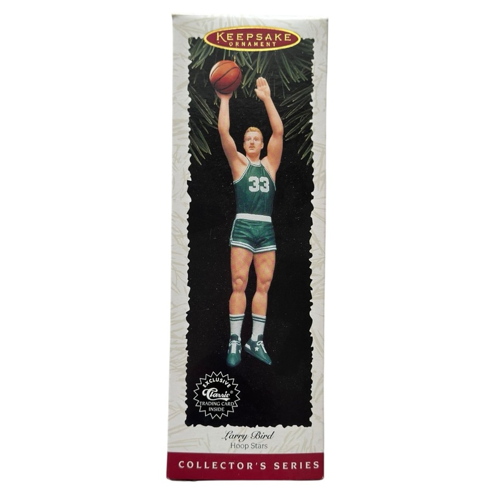 🏀 Larry Bird – 1996 Hallmark Keepsake Ornament – Hoop Stars Series #2